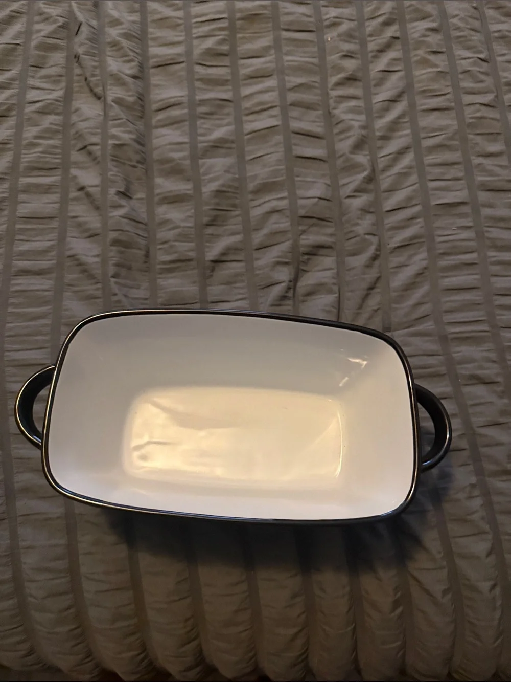Hello Kitty White and Black Halloween Ceramic Baking Dish